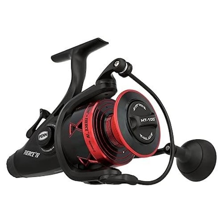 Penn Fierce Iv Spinning Reels, Size 6000 BlackRed, 561, 5 Bearings 25 Drag FRCIV6000LL